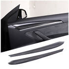 Carbon Fiber Interior Door Trim Set - Tesla Model 3 & Y.