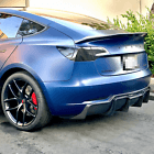 V Style Carbon Fiber Spoiler - Tesla Model 3 2017-2023.