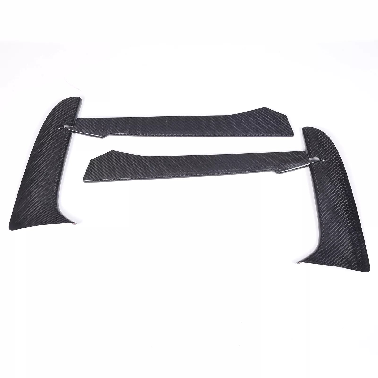 Carbon Fiber Front Bumper Fog Light Lamp Trim - Corvette C8.
