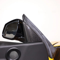 Carbon Fiber Interior A-pillar Panel Trim cover - GR Supra 2020-2023.