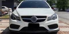 Gloss Black Front Splitter Lip -  Mercedes Benz W207 C207 E400 2014-2016.