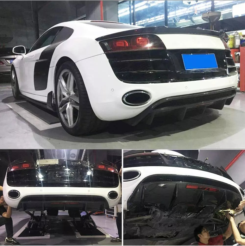 Carbon Fiber Rear GT Diffuser - Audi R8 Gen 1 Coupe  2010-2015.