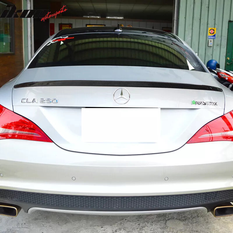 Carbon Fiber AMG Style  Trunk Spoiler - 14-18 Mercedes Benz C117 W117 CLA Class.