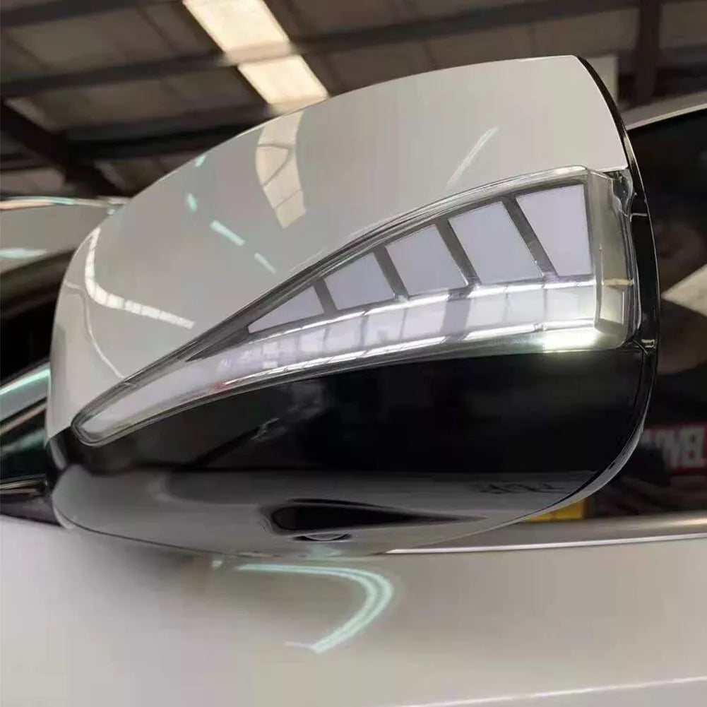 LED Mirror Dynamic Sequential Turn Signal DRL Light For Infiniti Q50 Q60.