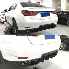 Carbon Fiber Rear Diffuser for Lexus GS350 F-Sport.