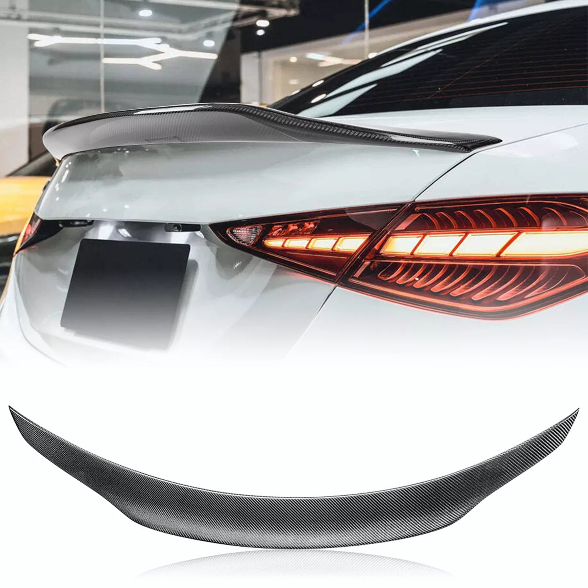 Carbon Fiber Trunk Spoiler - Mercedes Benz W206 C Class 2022-24.