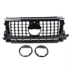 Gloss Black GTR Style Front Bumper Grille - Mercedes Benz G Class W464 G500 G550 2019-24.