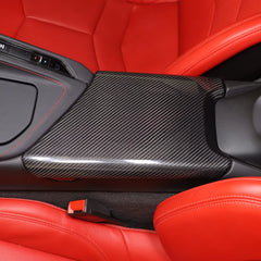 Carbon Fiber Armrest Console Box Cover - Corvette C8.