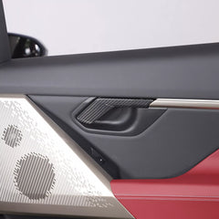 Carbon Fiber Interior Door Handle Trim Cover -  BMW 5 Series G60 2024+.
