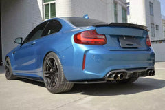 MT Style Carbon Fiber Rear diffuser - 2017-2021 BMW F87 M2.