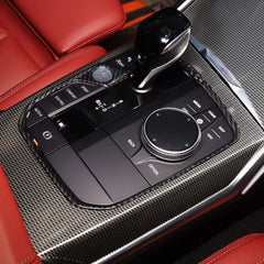 Carbon Fiber Conosle Gear Shift Trim Frame - BMW X5 X6 X7 XM 2019-2023.