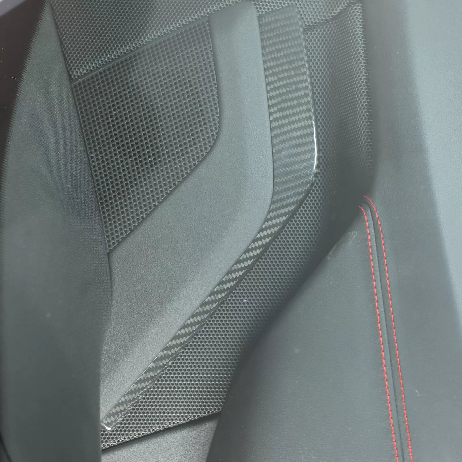 Carbon Fiber Dashboard L-shaped Trim Strip Cover - Corvette C8 20-24.