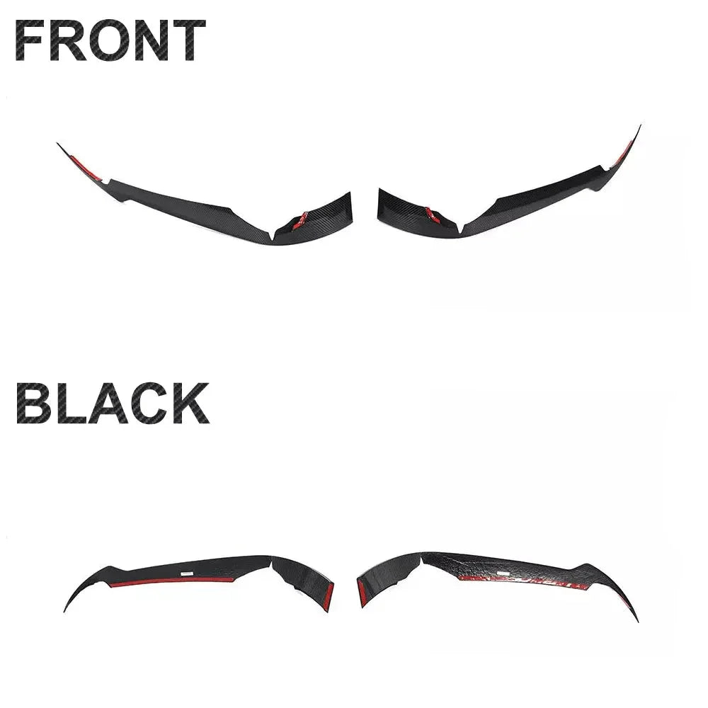 Front Bumper Splitters Fins -  Chevrolet Corvette C8 Stingray 2020+.