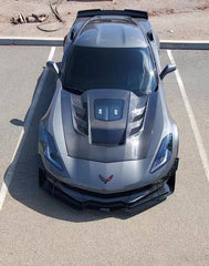 Carbon Fiber Vented Hood Bonnet - Chevrolet Corvette C7.