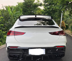 Carbon Fiber Rear Window Roof Spoiler - Mercedes Benz GLE Class Coupe.