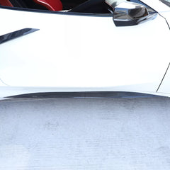 Carbon Fiber Side Skirt Trim Strip - Corvette C8 Stingray Coupe 2020-2025.