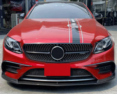 Carbon Fiber FD Style Front Lip- Mercedes Benz E-Class  E350 E400 E450 E43AMG W213 2016-2019.