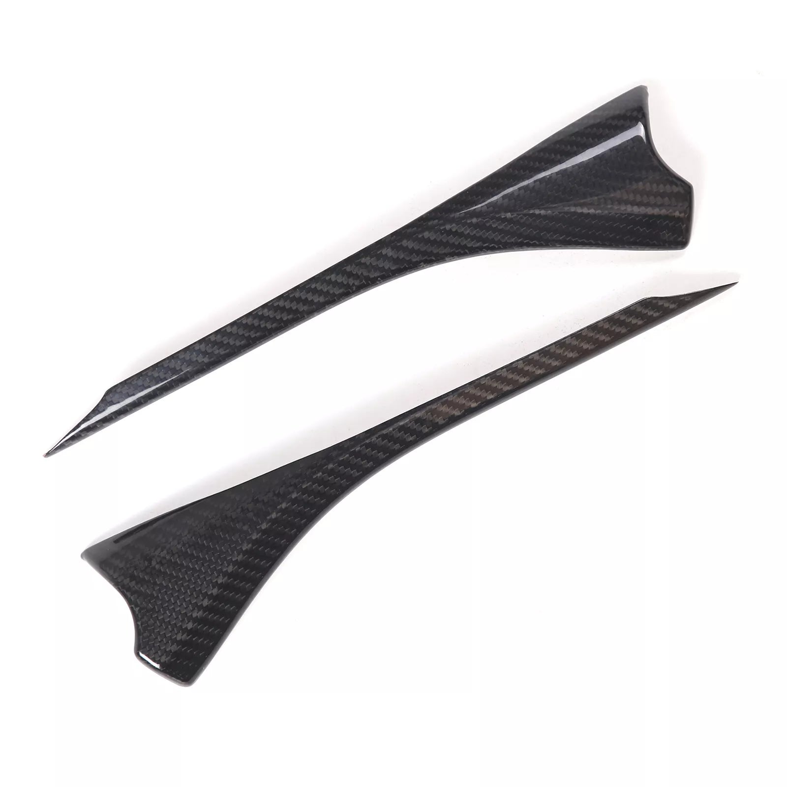 Carbon Fiber Door Inner A-pillarTrim Cover For Corvette C8 2020-2023.