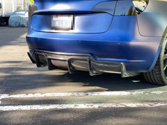 Carbon Fiber Rear Diffuser - Tesla Model 3.