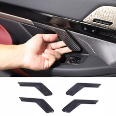 Carbon Fiber Interior Door Handle Trim Cover -  BMW 5 Series G60 2024+.