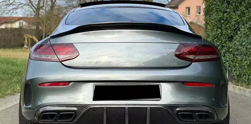 Gloss Black Rear Spoiler - Mercedes Benz W205 C300 C63 / C43 AMG.