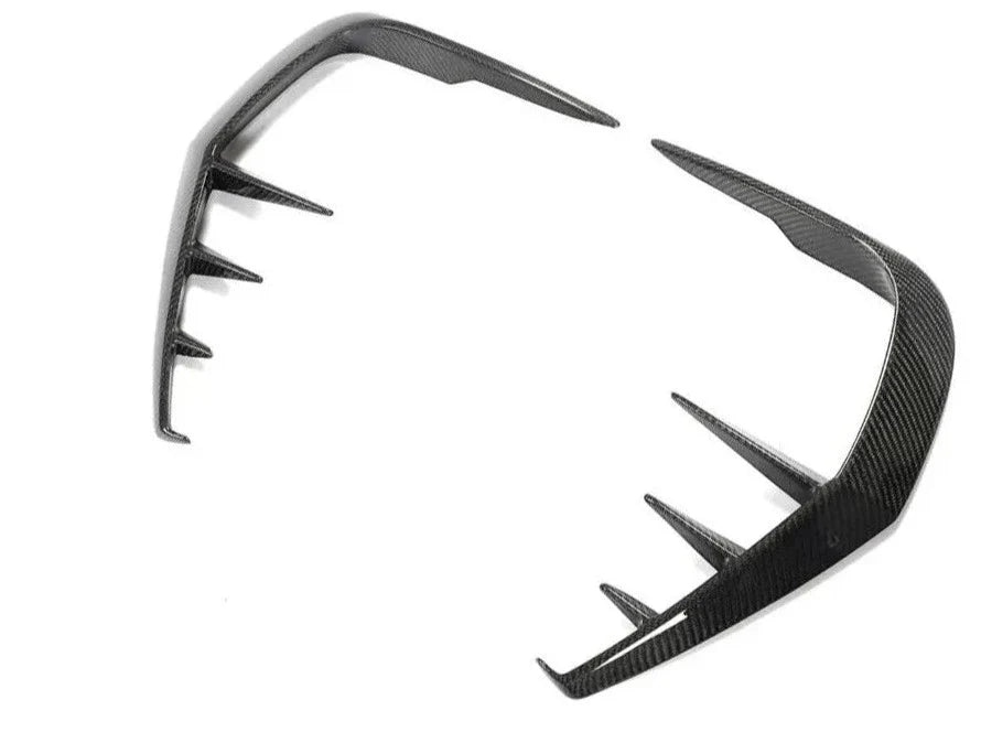 Carbon Rear Bumper Canard Fins C Blades -  Infiniti Q60 Q60S 2016-22.