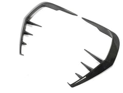 Carbon Rear Bumper Canard Fins C Blades -  Infiniti Q60 Q60S 2016-22.