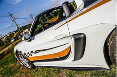 Carbon Fiber Side Skirt Extension - Porsche 718 Boxter Cayman.