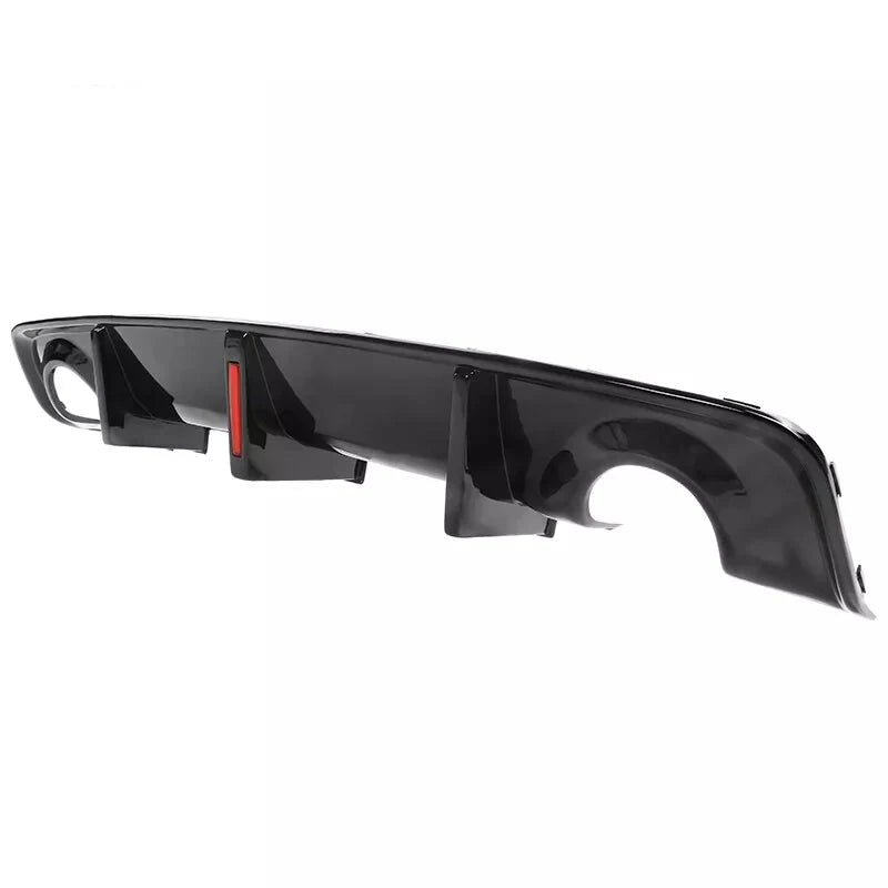 Gloss Black Rear Diffuser W/ Brake Light + Apron Spat - 2020-2023 Charger Widebody.