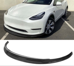 Carbon Fiber Front Lip V1 - Tesla Model Y.