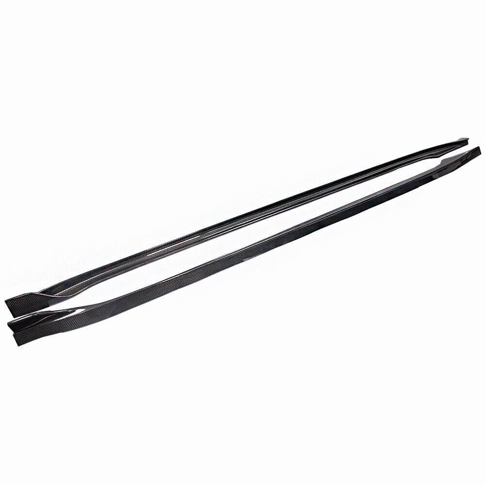 Carbon Fiber Side Skirt Extensions - Tesla Model 3.