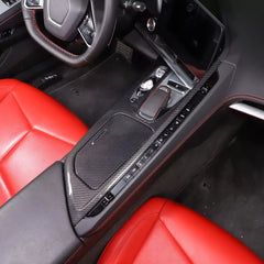 Carbon Fiber Center Console Panel Interior - Corvette C8.