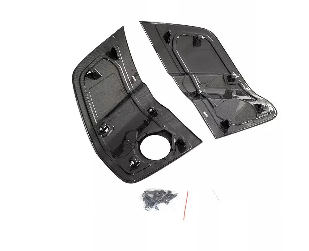 Carbon Side Door Fenders Blade Trims Panel - Audi R8 V8 V10 Coupe 2008-15.