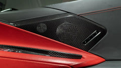 Carbon Fiber Door Sound Speaker Cover Trim - Corvette C8 2020-2025.