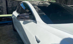 M style Carbon Fiber Mirror Caps - Tesla Model 3.