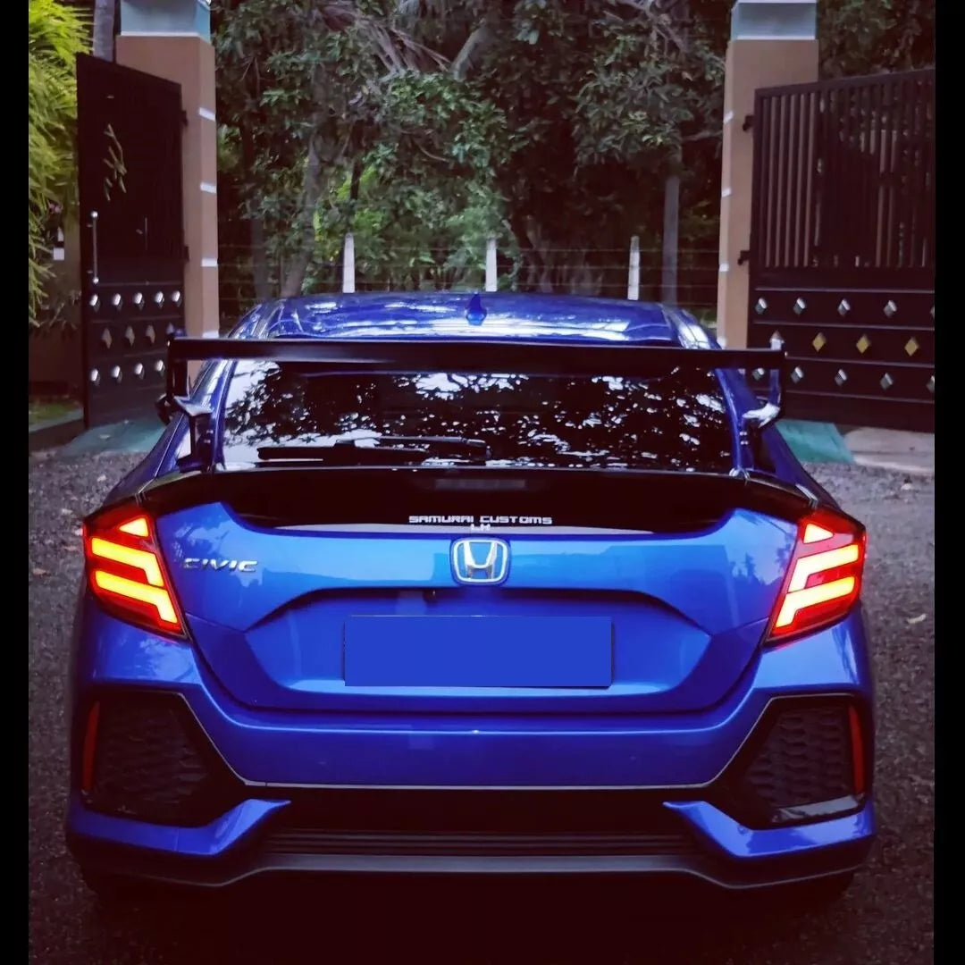 V2 Smoked Taillights LED Sequential TailLight Set - Honda Civic 2016-2021 Hatchback Type R.