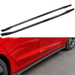 Carbon Fiber Side Skirt Extensions - Tesla Model 3.