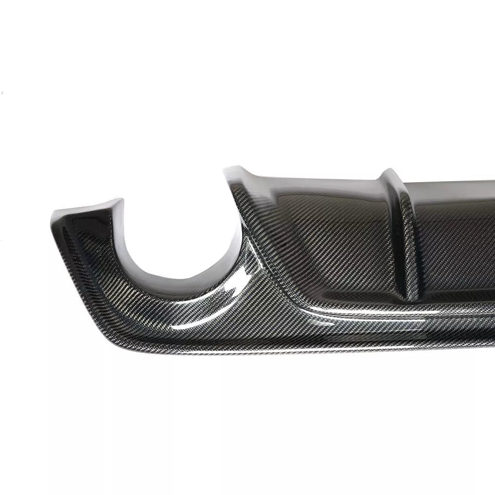 Carbon Fiber Rear Diffuser W/ LED -  Infiniti Q50 Q50S 18-24.