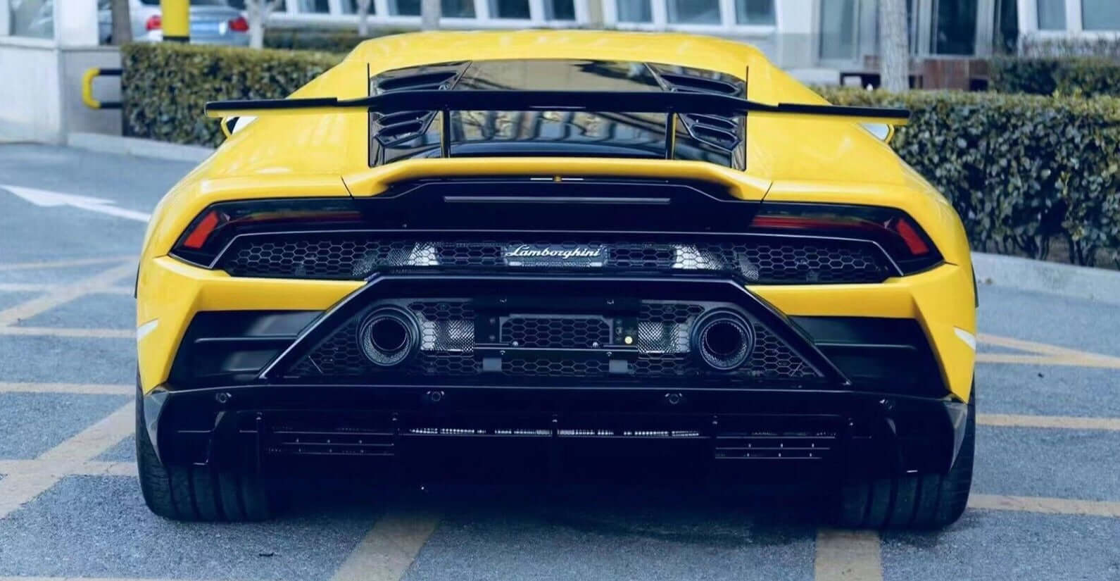 N style Carbon Fiber Rear Trunk Spoiler Wing - Lamborghini Huracan LP580/LP610/EVO.