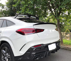 Carbon Fiber Rear Window Roof Spoiler - Mercedes Benz GLE Class Coupe.