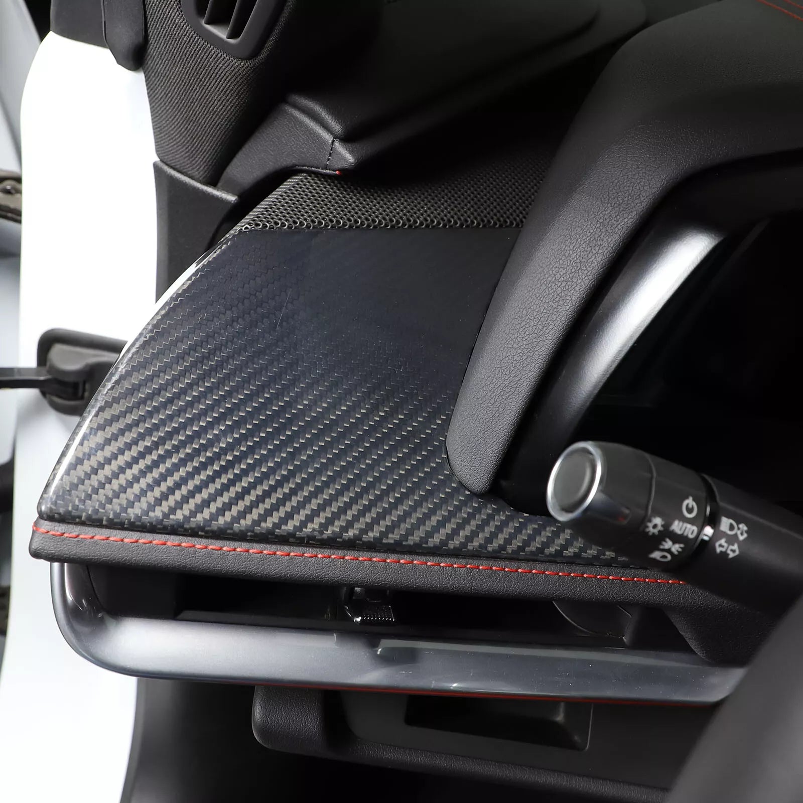 Carbon Fiber Driver's Seat Center Console Panel Trim - Corvette C8.