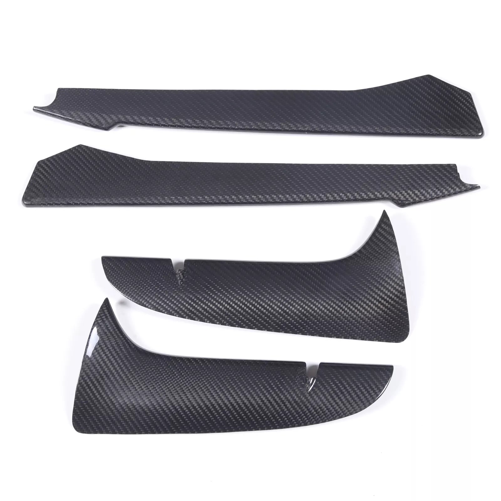 Carbon Fiber Front Bumper Fog Light Lamp Trim - Corvette C8.