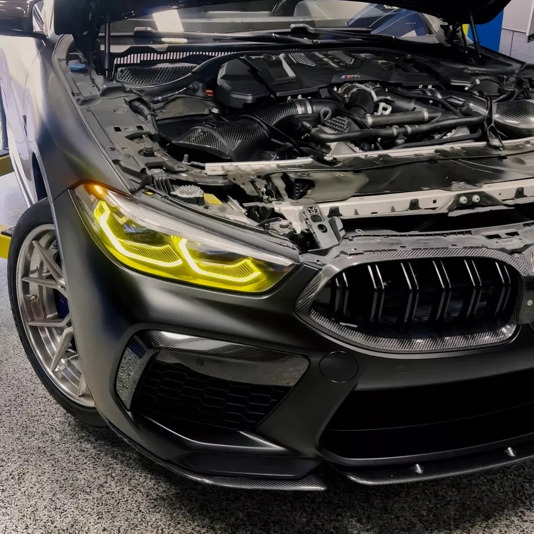 CSL Yellow Headlight Module Upgrade - BMW F91 F92 F93 M8 8 Series.