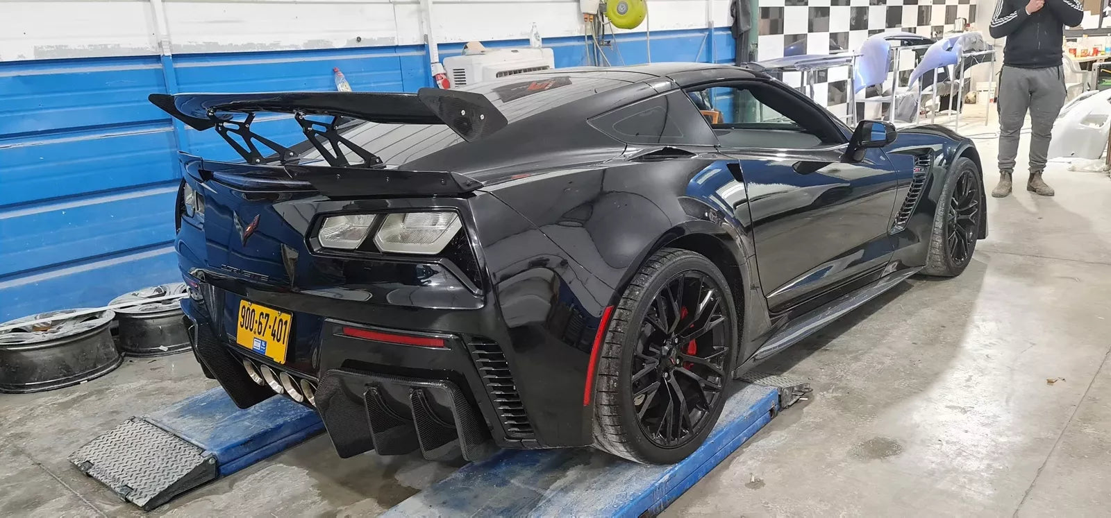 Carbon Fiber Rear Wing Spoiler - Corvette C7 2014-2019.