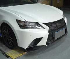 Carbon Fiber Front Splitters - Lexus GS350 F-Sport.