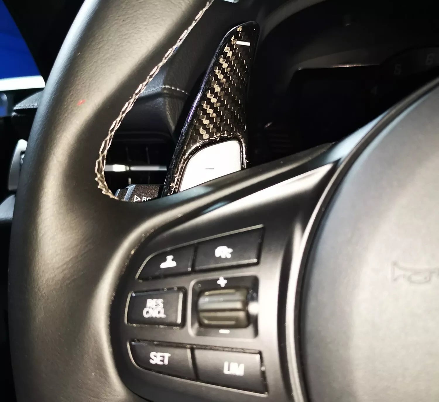 Carbon Fiber Steering Wheel Paddle Shifter Extension - Toyota Supra GR.