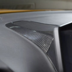 Carbon Fiber Interior DashBoard Speaker Frame Cover Trim - Toyota Supra A90 2019-2024.