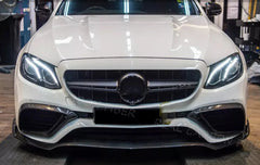 Carbon Front Splitter  Lip & Air Vent Cover -  Mercedes Benz W213 S213 E63 S 2016-2020.