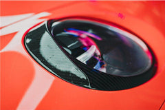 Carbon Fiber Headlight Eyebrows Eyelids Covers - Porsche 911 992 2019 - 2022.