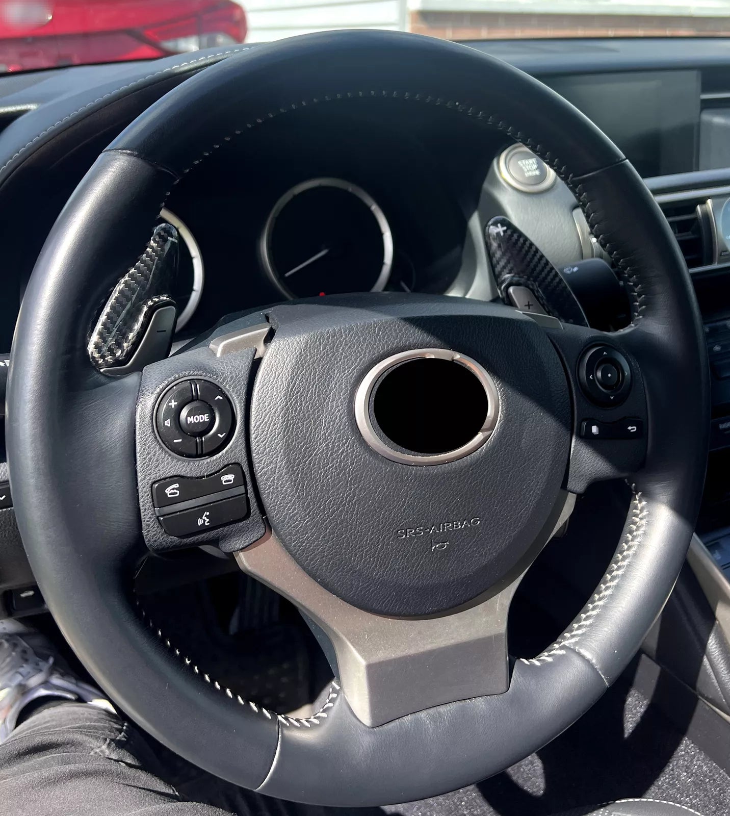 Carbon Fiber Paddle Shifter extensions -  Lexus RC IS NX CT.